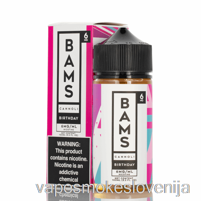 Vape Slovenija Rojstnodnevni Kanoli - Bam Bam's Cannoli - 100ml 6mg